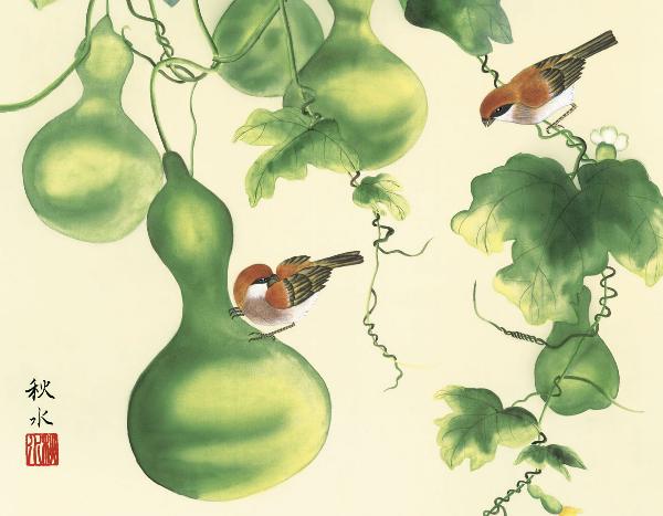 額 六瓢 浮田秋水 拡大