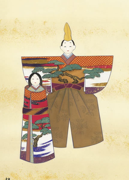 掛け軸 立雛 3 拡大